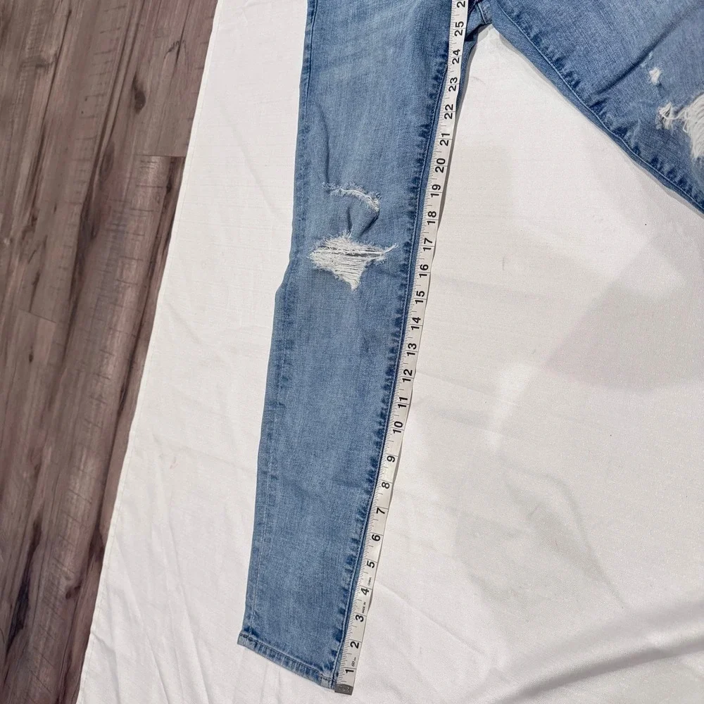 Abercrombie & Fitch Jeans Mens 26x30 Distressed Light Wash Slim Stretch Grunge